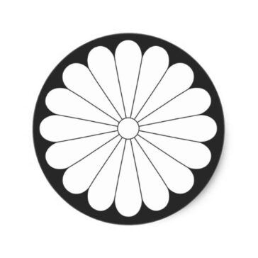 [Family Crests] Flowers 家紋 丸形シール・ステッカー