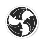 [Family Crests] Plants 家紋 丸形シール・ステッカー