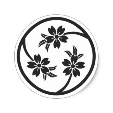 family crests cherry tree round stickers rfdbefaddb vwaf byvr