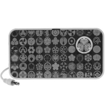 family crests flowers and plants notebook speaker