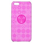 family crests flowers and plants pink iphone c cases
