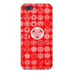 family crests flowers and plants red iphone  s cases