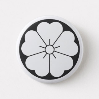 family crests flowers button pen
