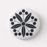 family crests plants button pen