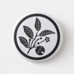 family crests plants button pen