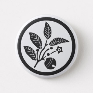 family crests plants button pen