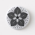 family crests plants button pen