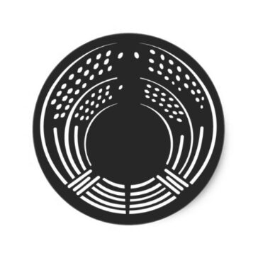 family crests plants round sticker rcbeebdeaaadce vwaf byvr