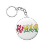 kanji guinea bissau basic round button keychain