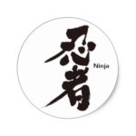 kanji ninja sticker penl