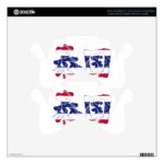place in Japanese kanji for Thailand with flag pattern decal for ps controller