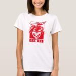 Samurai in Japanese Katakana with illustration T-Shirt