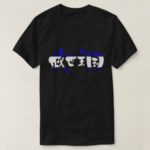 El Salvador with country flag color in Kanji エルサルバドル 国旗漢字 T-Shirt
