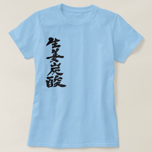 ginger ale calligraphy in Kanji ジンジャーエール 漢字 T-Shirts