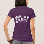 Lick me in calligraphy kanji and Hiragana on back T-shirt