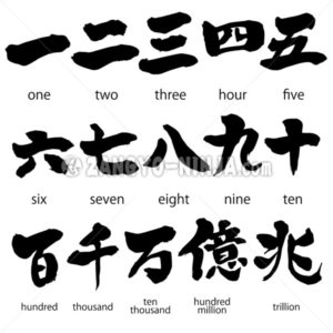numbers kanji - Zangyo-Ninja