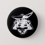 Samurai illustration Round Button
